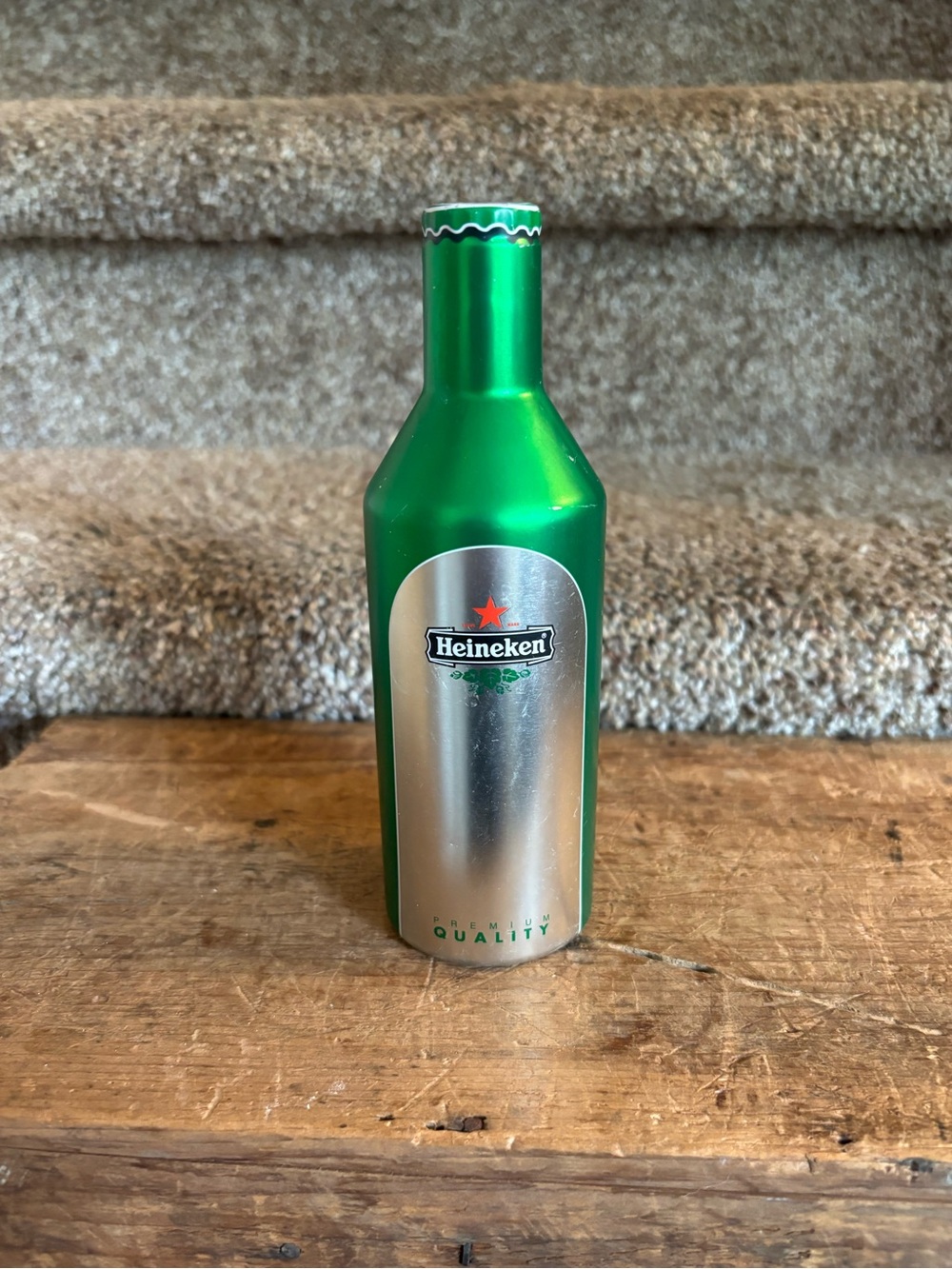 Heineken Metallic Green Bottle